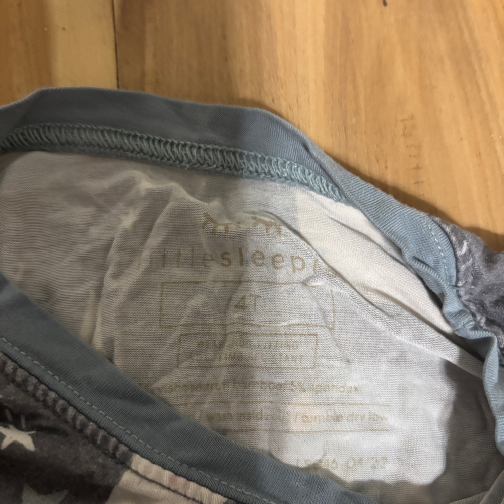 Little Sleepies Bamboo Moon and Stars Pajama Set - Gray and Blue - Picture 2 of 2